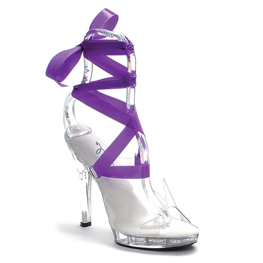 M-BELLA Ellie Shoes 5" Heel Sandal  W/ 7 Interchangeable Ribbons. 5 INCH HEEL SALES 5 IN