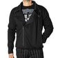 Bats Biker Fleece Zip Up Jacket Hip Crypt Kreepsville