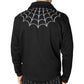 Spiderweb Biker Fleece Zip Up Jacket