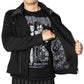 Spiderweb Biker Fleece Zip Up Jacket