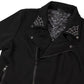 Spiderweb Biker Fleece Zip Up Jacket