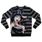 Elvira Grey Striped Sweater