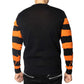 Pumpkin Distressed Striped Sweater