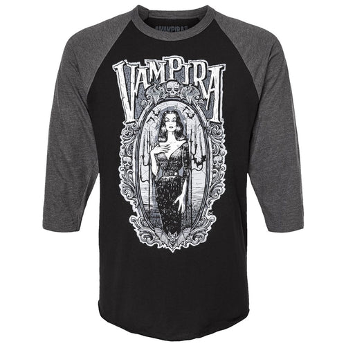 Vampira Gorey Frame Longsleeve Raglan Tee