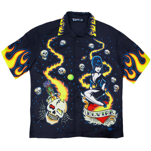 Elvira Tattoo Flames Sub Shirt