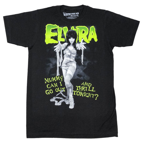 Elvira Mummy Thrill Tonight Mens T-Shirt