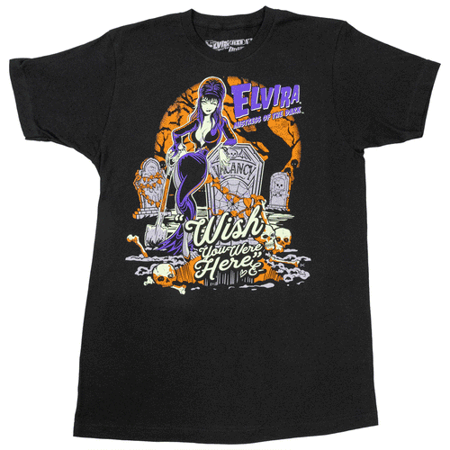 Elvira Wish You Were Here Mens T-Shirt