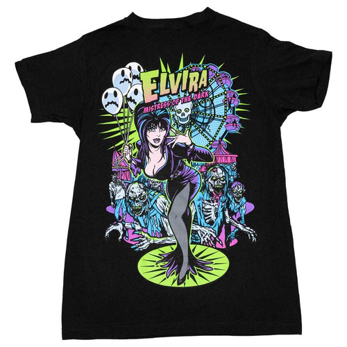 Elvira Zombie Ferris Wheel T-Shirt Hip Crypt Kreepsville