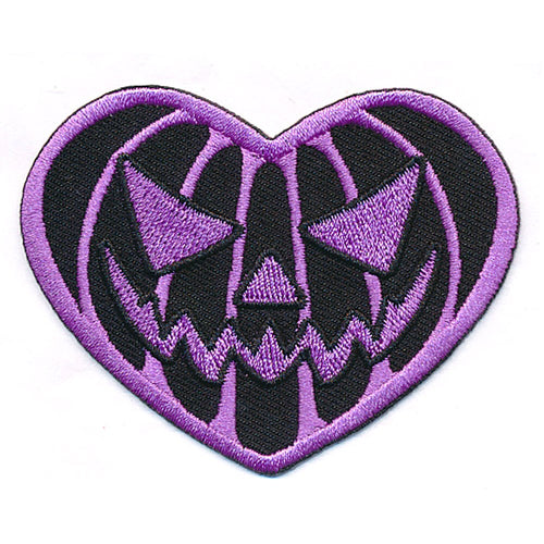 Pumpkin Heart Purple Patch