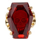 Elvira Coffin Jewel Red Ring