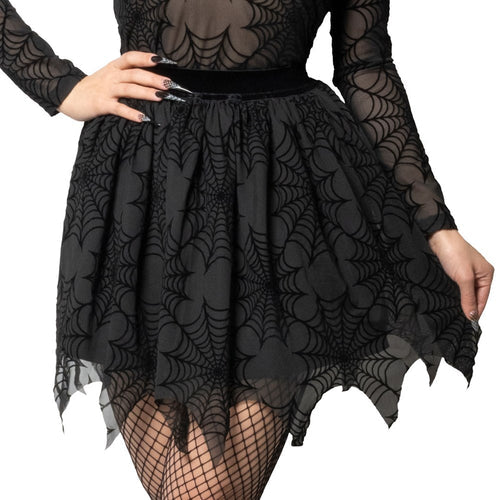 Spiderweb Mesh Tutu Skirt Hip Crypt Kreepsville