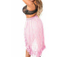 Baby Pink Lace High Low Skirt - Daisy Corsets