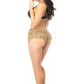Beige Lace Ruffle Panty - Daisy Corsets