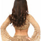 Beige Sheer Lace Bell Sleeve Peasant Top - Daisy Corsets