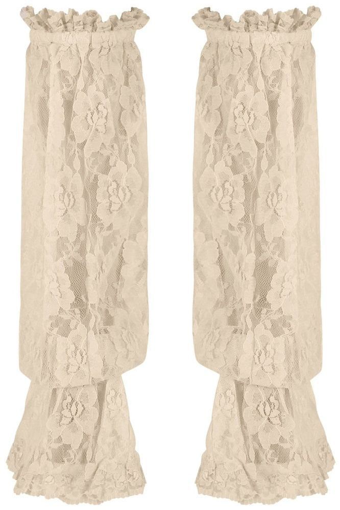 Beige Sheer Lace Smocked Sleeves - Daisy Corsets