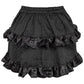 Black Brocade Ruched Bustle Skirt - Daisy Corsets