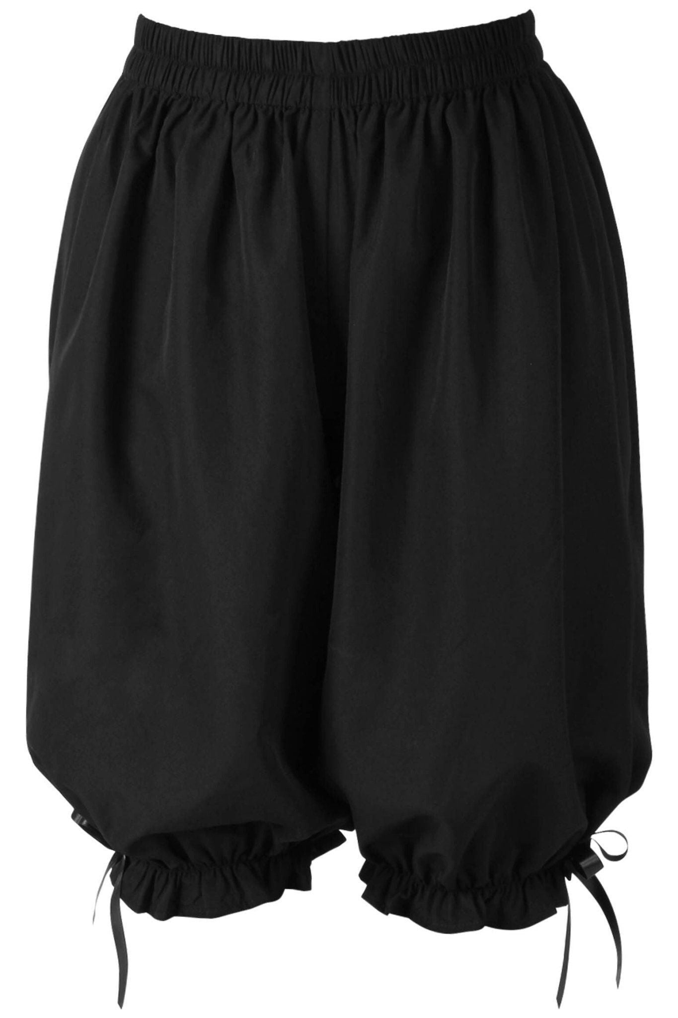 Black Crepe Long Bloomers - Daisy Corsets