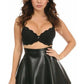 Black Faux Leather Skirt - Daisy Corsets