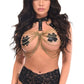 Black & Gold Chain Body Harness - Daisy Corsets