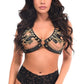 Black & Gold Chain Triangle Top Body Harness - Daisy Corsets
