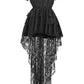 Black High Low Lace Dress - Daisy Corsets