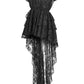 Black High Low Lace Dress - Daisy Corsets