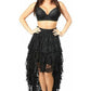 Black High Low Lace Skirt - Daisy Corsets