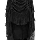 Black Lace Adjustable High Low Bustle Skirt - Daisy Corsets