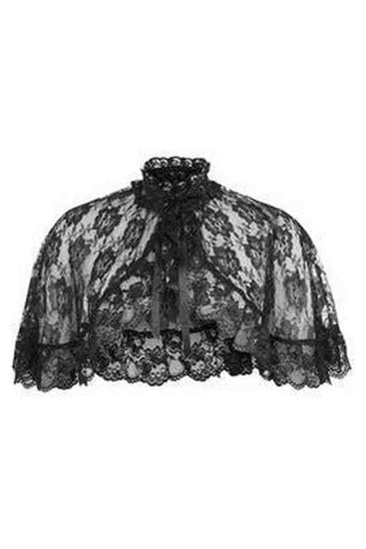 Black Lace Cape - Daisy Corsets