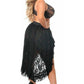 Black Lace High Low Lace Skirt - Daisy Corsets