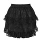 Black Lace Ruched Bustle Skirt - Daisy Corsets