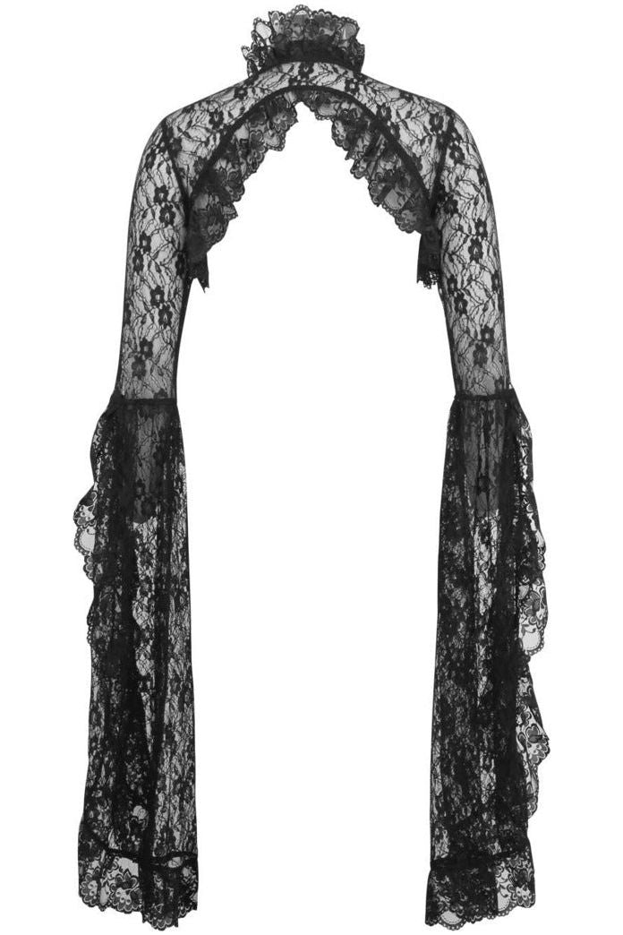 Black Lace Shrug Bolero Jacket - Daisy Corsets