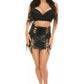 Black Patent Lace - Up Skirt w/Black Lacing - Daisy Corsets