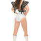 Black Patent Large Butterfly Wing Body Harness - Daisy Corsets