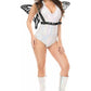 Black Patent Large Butterfly Wing Body Harness - Daisy Corsets