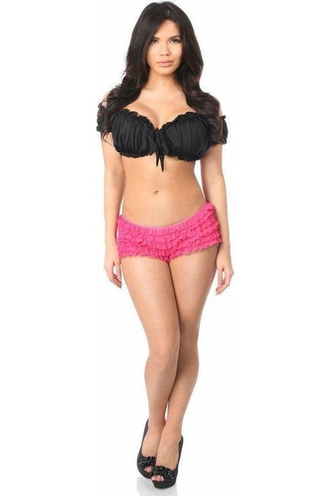 Black Peasant Top - Daisy Corsets