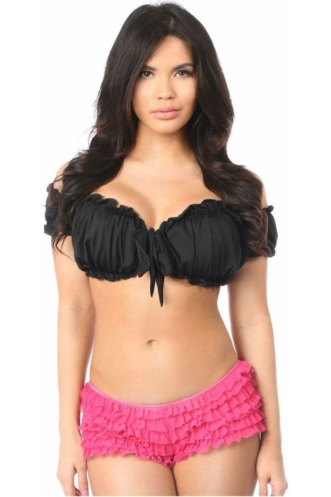 Black Peasant Top - Daisy Corsets