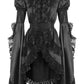Black Satin & Lace Ruffled Jacket - Daisy Corsets