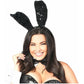 Black Sequin Bunny Ears - Daisy Corsets