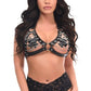 Black & Silver Chain Triangle Top Body Harness - Daisy Corsets