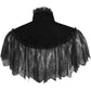 Black Velvet & Lace Capelet - Daisy Corsets