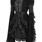 Black Velvet & Lace Ruffled Jacket - Daisy Corsets