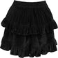 Black Velvet Ruched Bustle Skirt - Daisy Corsets
