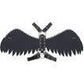 Black & White Layered Wing Body Harness - Daisy Corsets