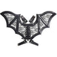 Black/Black Faux Leather & Lace Wing Harness - Daisy Corsets