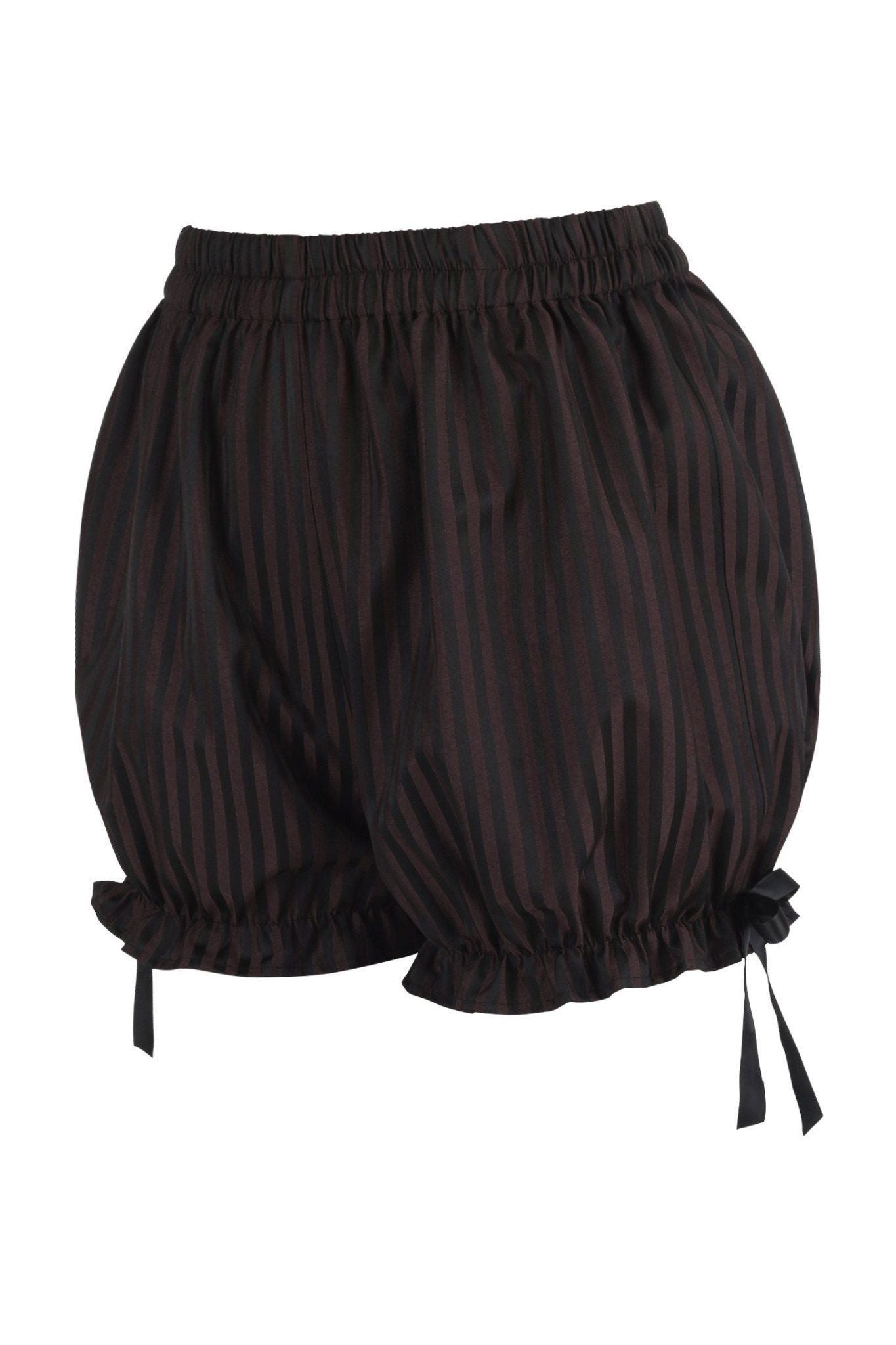 Black/Brown Stripe Brocade Bloomers - Daisy Corsets