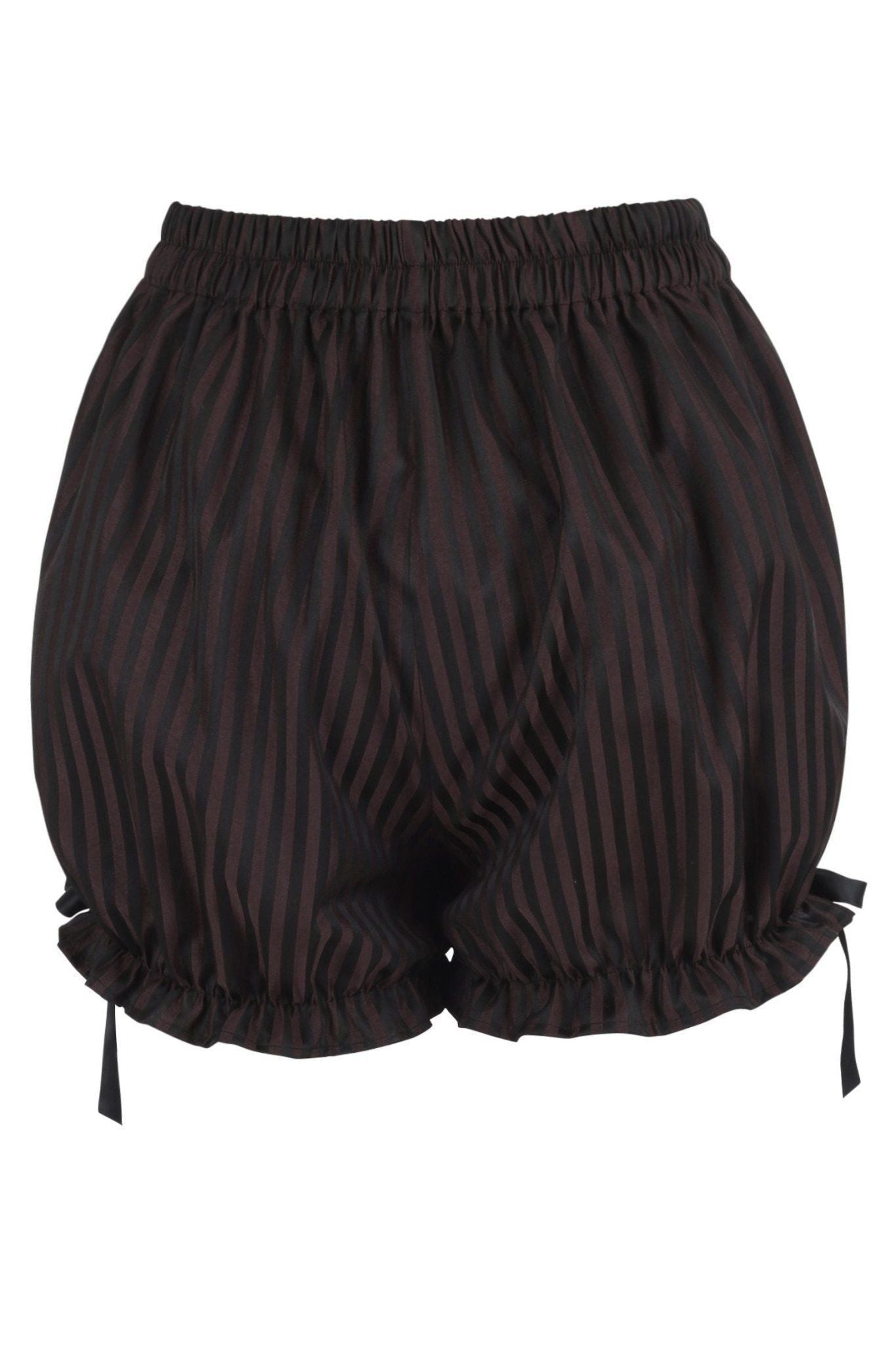 Black/Brown Stripe Brocade Bloomers - Daisy Corsets