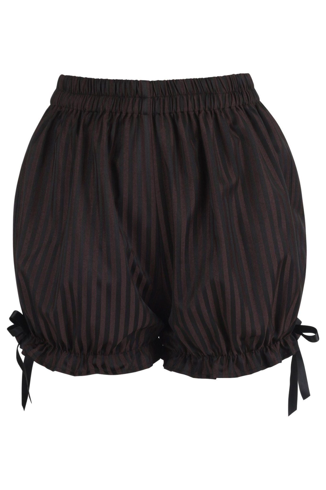 Black/Brown Stripe Brocade Bloomers - Daisy Corsets