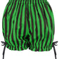Black/Green Striped Bloomers - Daisy Corsets