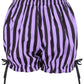 Black/Light Purple Striped Bloomers - Daisy Corsets